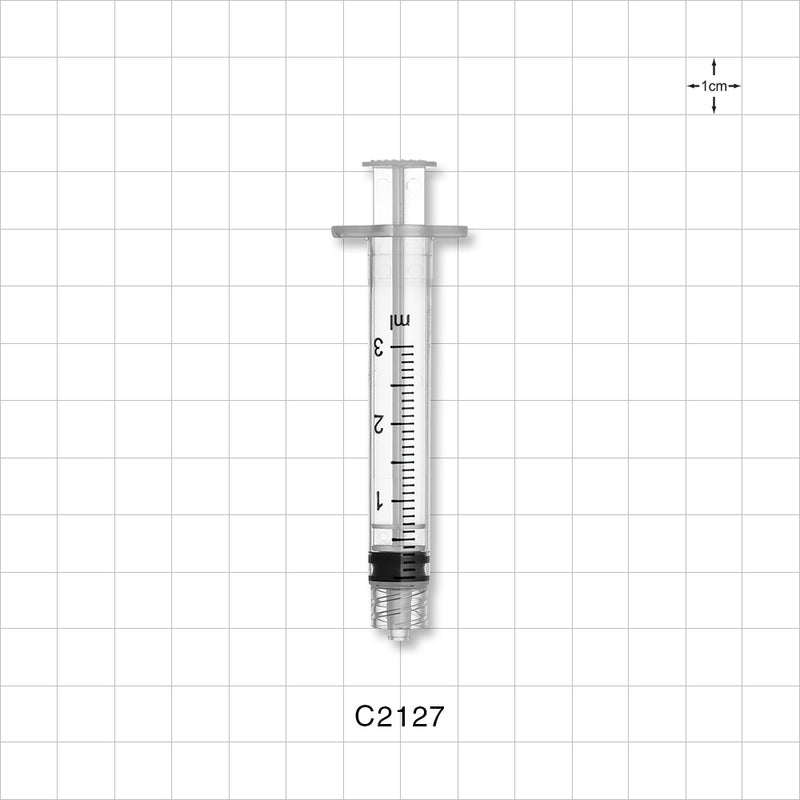 Control Stroke Syringe, Male Luer Lock - 1.25 ml - C2127