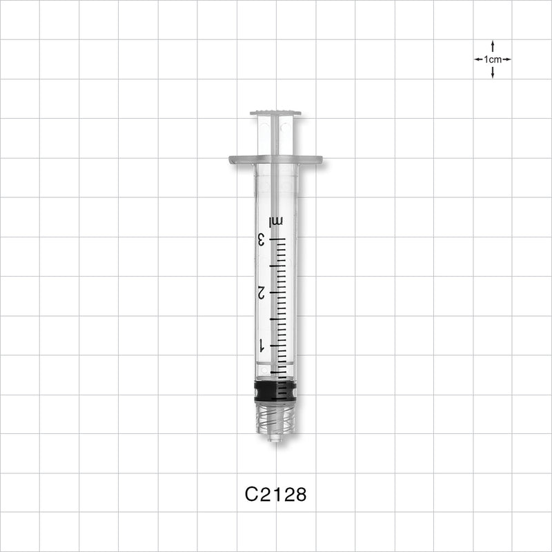 Control Stroke Syringe, Male Luer Lock - 1.5 ml - C2128