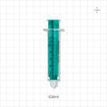 Two-Piece Syringe, Male Luer Lock, Green - 10 ml - C2410