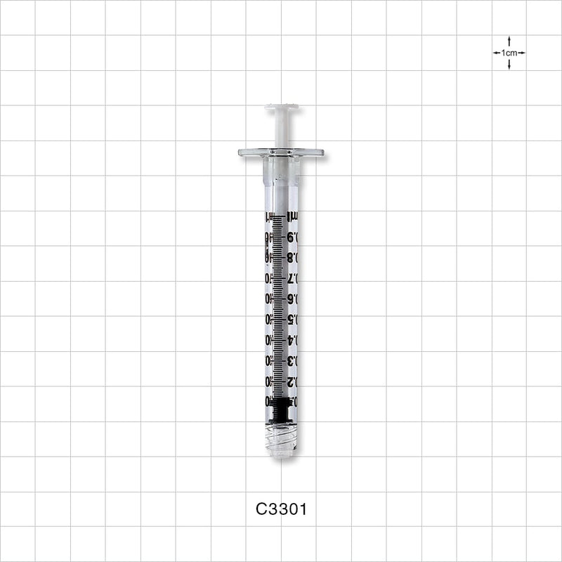 BD™ Syringe, Male Luer Lock - 1 ml - C3301
