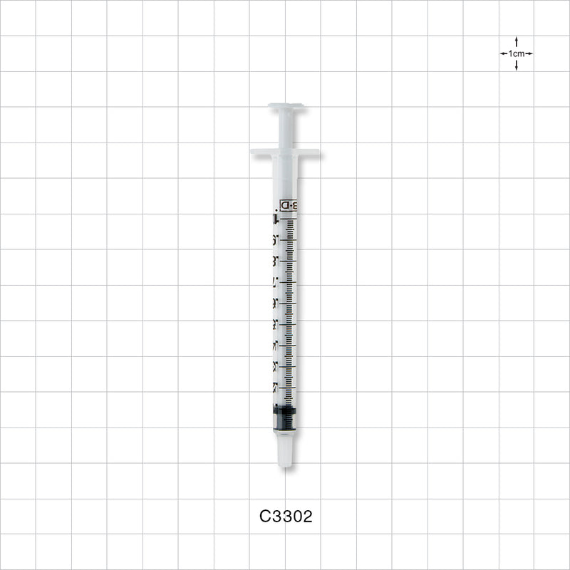 BD™ Syringe, Male Luer Slip - 1 ml - C3302