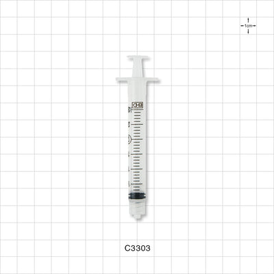 BD™ Syringe, Male Luer Lock - 3 ml - C3303