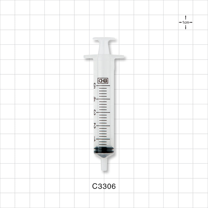 BD™ Syringe, Male Luer Slip - 5 ml - C3306