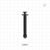 Syringe, Male Luer Lock, Zero Dead Space, Black - 1 ml - C5007