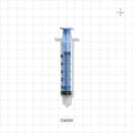 Syringe, Male Luer Lock, Light Blue - 5 ml - C6000