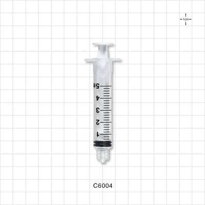 Syringe, Male Luer Lock, White - 5 ml - C6004