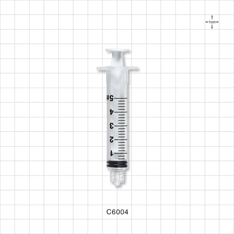 Syringe, Male Luer Lock, White - 5 ml - C6004