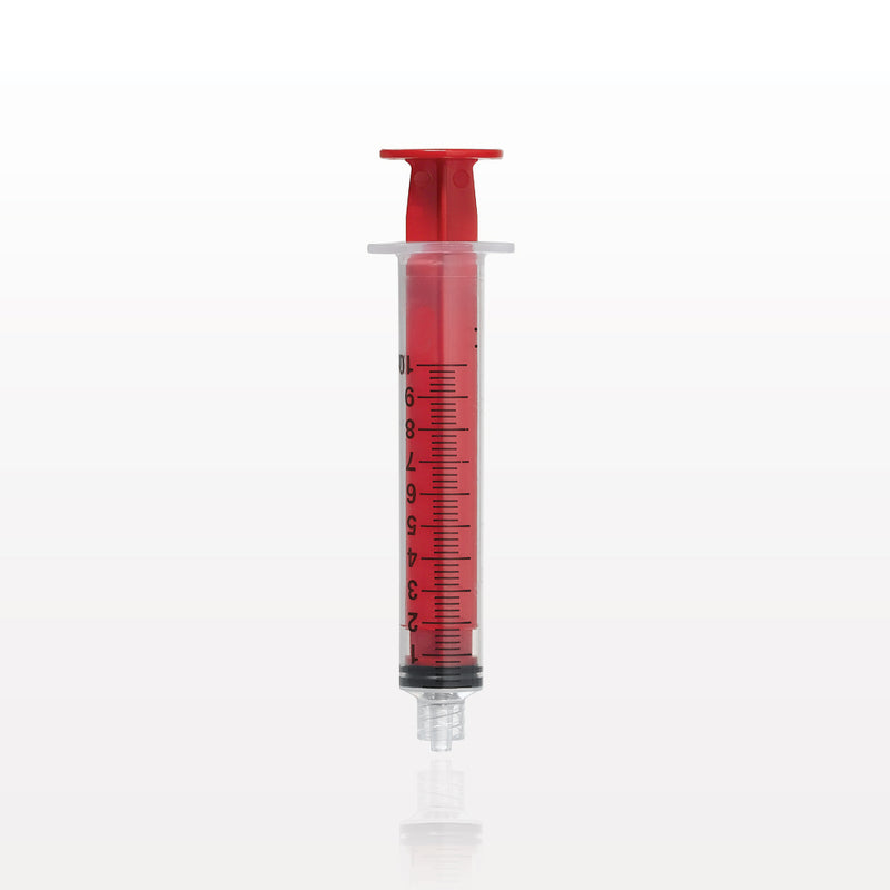 Syringe, Male Luer Lock, Red - 10 ml - C6006