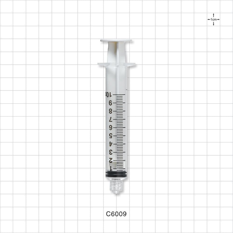 Syringe, Male Luer Lock, White - 10 ml - C6009