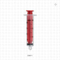 Syringe, Male Luer Lock, Red - 20 ml - C6011