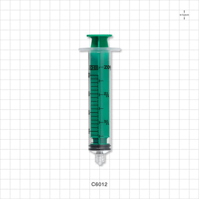 Syringe, Male Luer Lock, Green - 20 ml - C6012