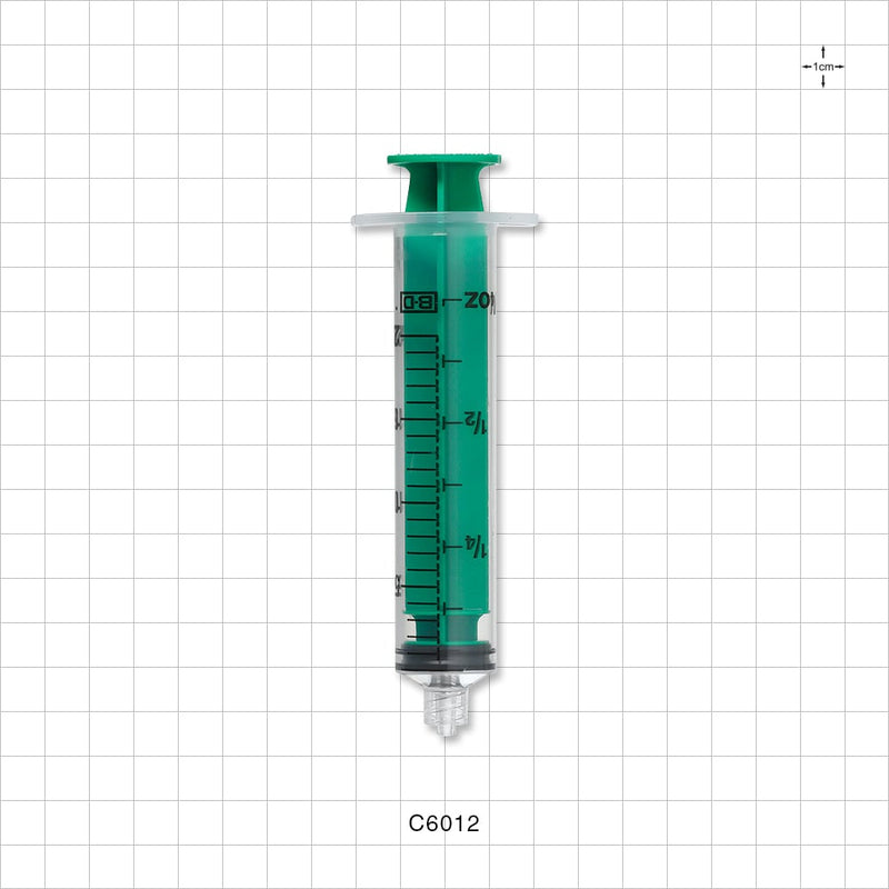 Syringe, Male Luer Lock, Green - 20 ml - C6012