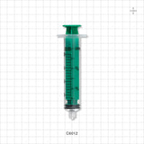 Syringe, Male Luer Lock, Green - 20 ml - C6012