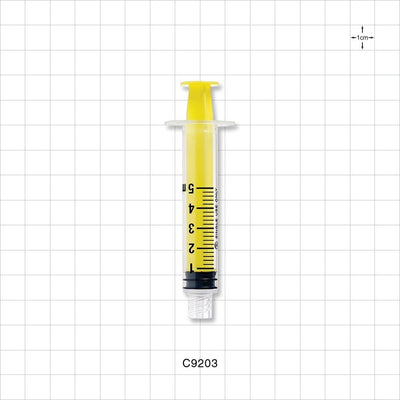 Male Lock NRFit™ Syringe, Yellow - 5 ml - C9203