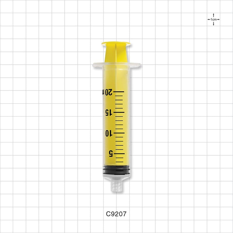 Male Lock NRFit™ Syringe, Yellow - 20 ml - C9207
