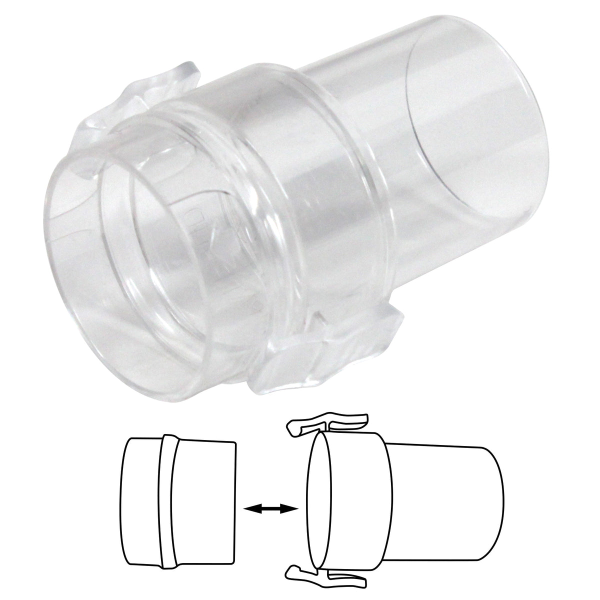 Sunset Healthcare Solutions CAP1016 Quick Release CPAP Connector Each