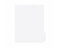 Filepro® Chart Divider Side Tab Position #2 or #3 1/4 Cut Blank | Mylar Reinforced Tab Clear 100# White 8-1/2"x11" - 300 per Box | CD41