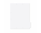 Filepro® Chart Divider Side Tab Position #2 or #3 1/4 Cut Blank | Mylar Reinforced Tab Clear 100# White 8-1/2"x11" - 300 per Box | CD41