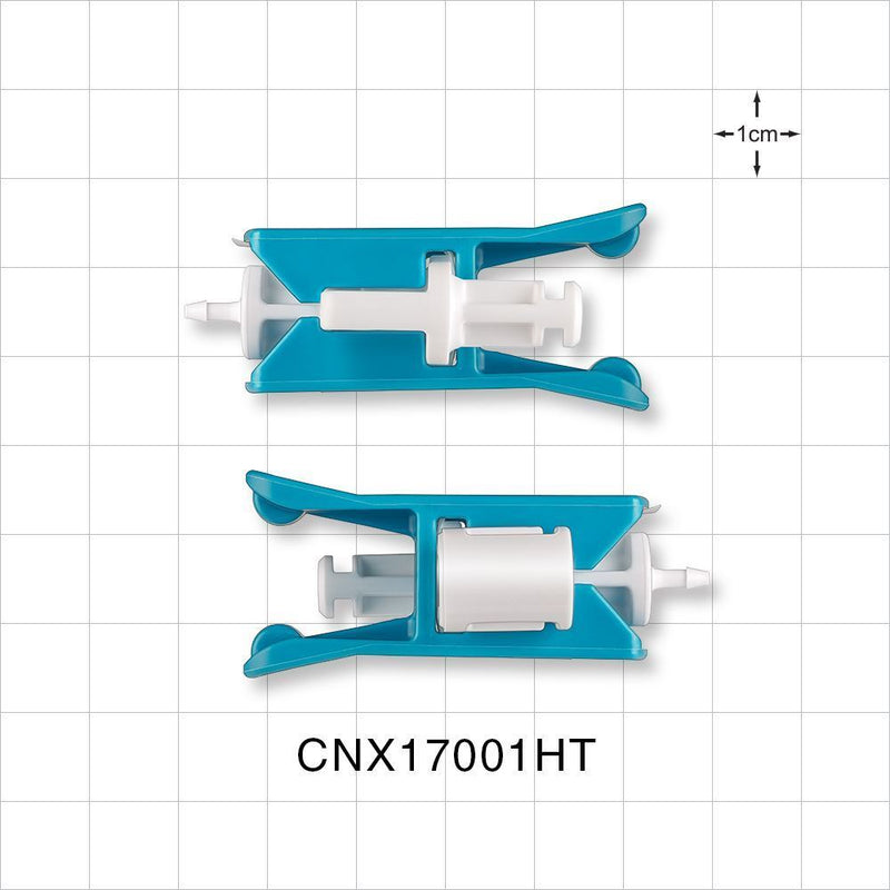 MicroCNX Connector, Genderless, Barbed, High Temperature - Fits 1/16 inch ID Tubing (0.063 inch, 1.59 mm) - CNX17001HT