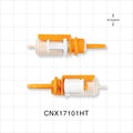 MicroCNX ULT Connector, Genderless, Barbed, High Temperature - Fits 1/16 inch ID Tubing (0.063 inch, 1.59 mm) - CNX17101HT