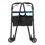 Medline Folding Trigger Walker with 5" Wheels - MDS86410TRIG