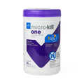Medline Micro-Kill One Germicidal Alcohol Wipes, Reclosable Canister, 65-Count, 7" x 15" Case of 12 Can - MSC351310