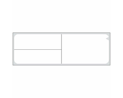 PDC V-Notch® Label Meditech Direct Thermal Ir Paper Permanent 3" Core 4" x 1-1/4" White 3600 per Roll, 1 Roll per Box | DPS-MIT-3BD