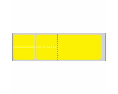 PDC Label Misys/Sunquest Direct Thermal IR Paper Permanent 3" Core 4 1/8"x1 3/16" Yellow 4300 per Roll, 2 Rolls per Box | DPS-SQ4Y