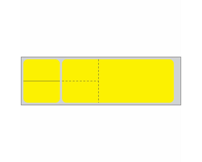 PDC Label Misys/Sunquest Direct Thermal IR Paper Permanent 3" Core 4 1/8"x1 3/16" Yellow 4300 per Roll, 2 Rolls per Box | DPS-SQ4Y