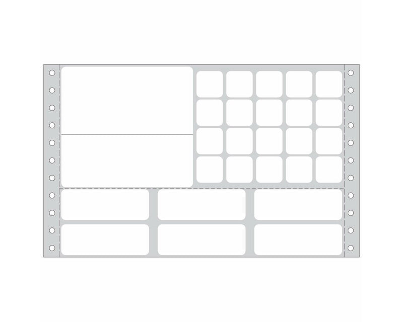 PDC Label Misys/Sunquest Dot Matrix Paper Permanent 8"x5 3/8" White 1000 per Box | DPS-SQ7