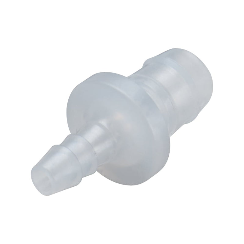 Nu-Seal Connector, Insert, Valved, Barbed - Fits 1/8 inch ID Tubing (0.125 inch, 3.18 mm) - DSM2202