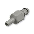 EFC12 Connector, Insert, Valved, Barbed - Fits 1/4 inch ID Tubing (0.25 inch, 6.35mm) - EFCD22412