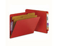 Smead® End Tab Folder Fas# 1&3, 25pt Pressboard Red 2 Dividers 2" Expansion 12-1/4" x 9-1/2", 50 per Case | ETC400-2D5