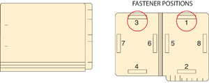 Barkley™ Match End Tab Folder Fas# 1&3 11pt Manila Flush Front 12 1/4" x 9 1/2" 2ply - 250 per Case | ETF119B