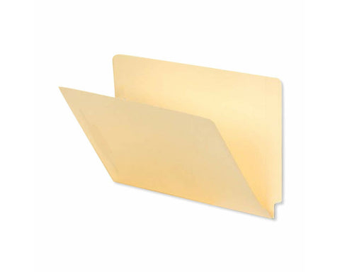 Barkley™ Match End Tab Folder Fas# 3&5 14pt Manila Flush Front 12 1/4" x 9 1/2" 2ply - 250 per Case | ETF130B