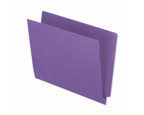 Barkley™ Match End Tab Folder Fas# 3&5 15pt Color Stock Lavender Flush Front 12 1/4" x 9 1/2" 2ply - 250 per Case | ETF135LV