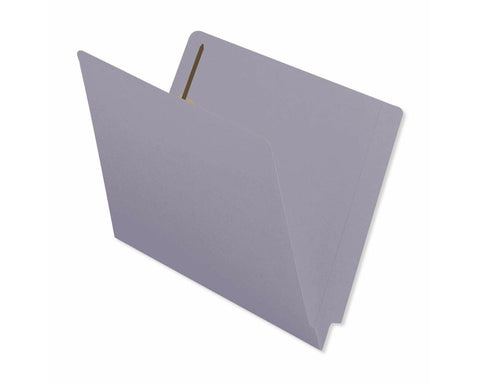 Barkley™ Match End Tab Folder Fas# 1&3 11pt Color Stock Gray Flush Front 12 1/4" x 9 1/2" 2ply - 50 per Box | ETF229GY
