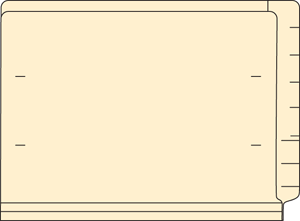 Barkley™ Match End Tab Folder No Fas 11pt Manila 9" High Front 12 1/4" x 9 1/2" 2ply - 500 per Case | ETF236B