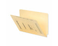 Filepro® End Tab Folder Fastener # 5 14pt Manila Printed Flush Front 12-1/4"x9-1/2" 2ply 250 per Case | ETF28B