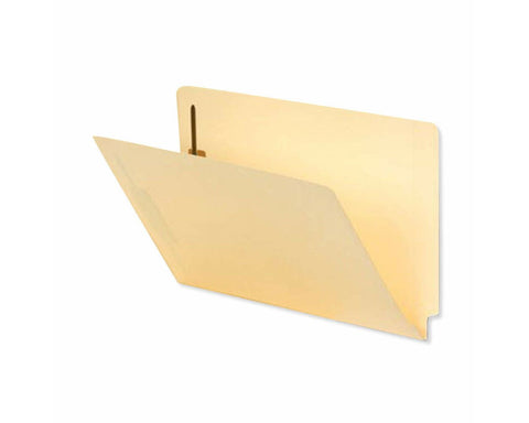 Filepro® End Tab Folder Fastener # 1&3 11pt Manila Flush Front 12-1/4"x9-1/2" 2ply 50 per Box | ETF4