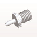 Threaded Connector, Barbed, 100/Bag - Fits 3/32 inch ID (0.094 inch, 2.38 mm) x Rotating 5/16" UNF Internal Thread - GS320