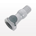 HFC12 Connector, Body, Valved, Barbed - Fits 3/4 inch ID Tubing (0.75 inch, 19.05 mm) - HFCD171212
