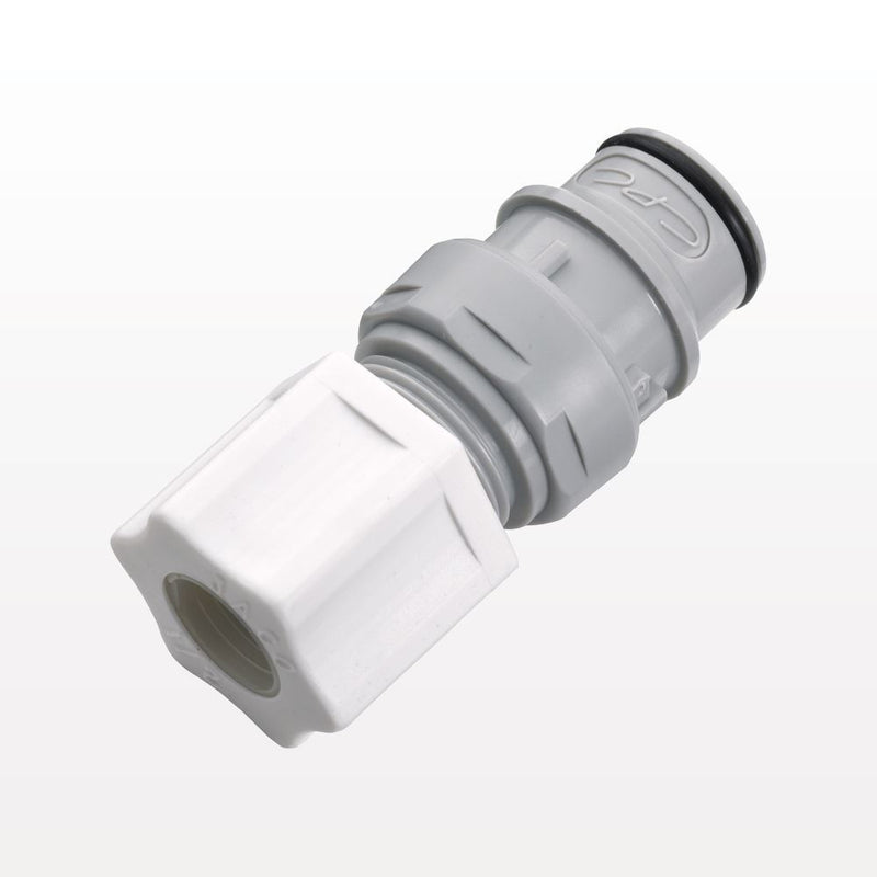 HFC12 Connector, Insert, Valved, JACO - Fits 3/8 inch OD Tubing (0.375 inch, 9.53 mm) - HFCD20612