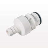 HFC35 Connector, Body, Valved, Barbed - Fits 3/8 inch ID Tubing (0.375 inch, 9.53mm) - HFCD22635