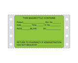 PDC Label Dot Matrix Paper Removable This Bag 3"x1.9375 Fl. Green 2500 per Case | HPFGPR01