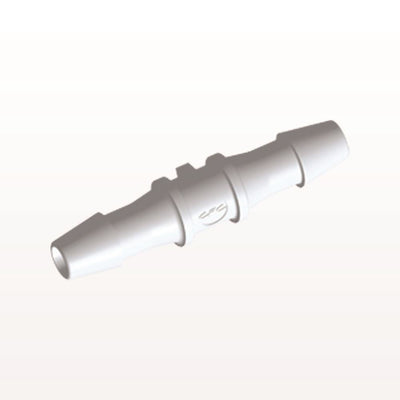 Straight Connector, Barbed, White, 100/Bag, - Fits 5/32 inch ID Tubing (0.156 inch, 3.97 mm) - HS530