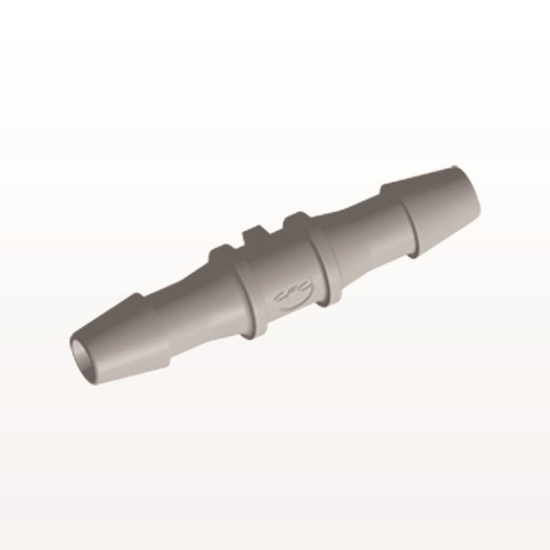 Straight Connector, Barbed, Natural, 100/Bag - Fits 5/32 inch ID Tubing (0.156 inch, 3.97 mm) - HS5
