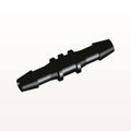 Straight Connector, Barbed, Black, 100/Bag, - Fits 3/16 inch ID Tubing (0.188 inch, 4.76 mm) - HS631