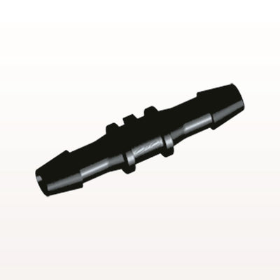 Straight Connector, Barbed, Black, 100/Bag, - Fits 3/16 inch ID Tubing (0.188 inch, 4.76 mm) - HS631