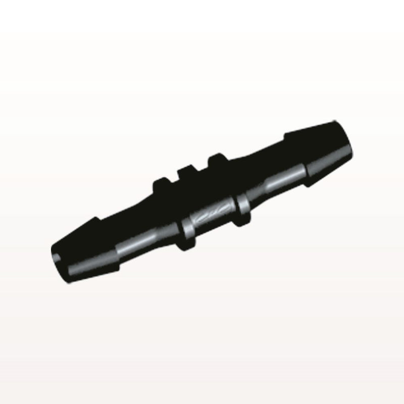 Straight Connector, Barbed, Black, 100/Bag, - Fits 3/16 inch ID Tubing (0.188 inch, 4.76 mm) - HS631